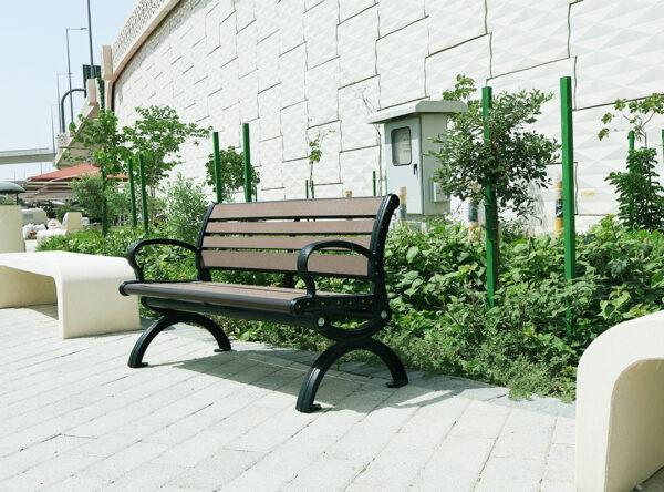 Outdoor bench 1.2 chocolate - Image 2
