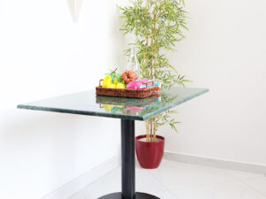 rectangular table marble