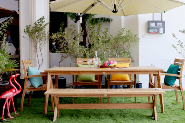 Focus Teak Wood Bench - Image 2